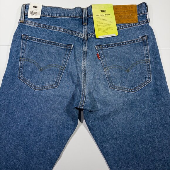*NWT* Levi's 512 Men's Jeans 32x32 Blue Slim Taper Fit Denim - Picture 7 of 12